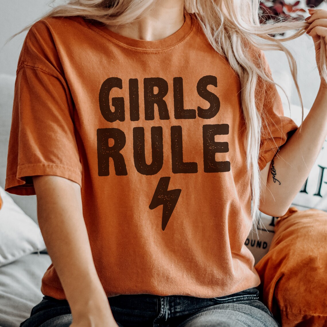 Fun and Sarcastic T-Shirt | Girls Rule T-Shirt | Girl Power T-Shirt | Boss T-Shirt | Females Rule T-Shirt