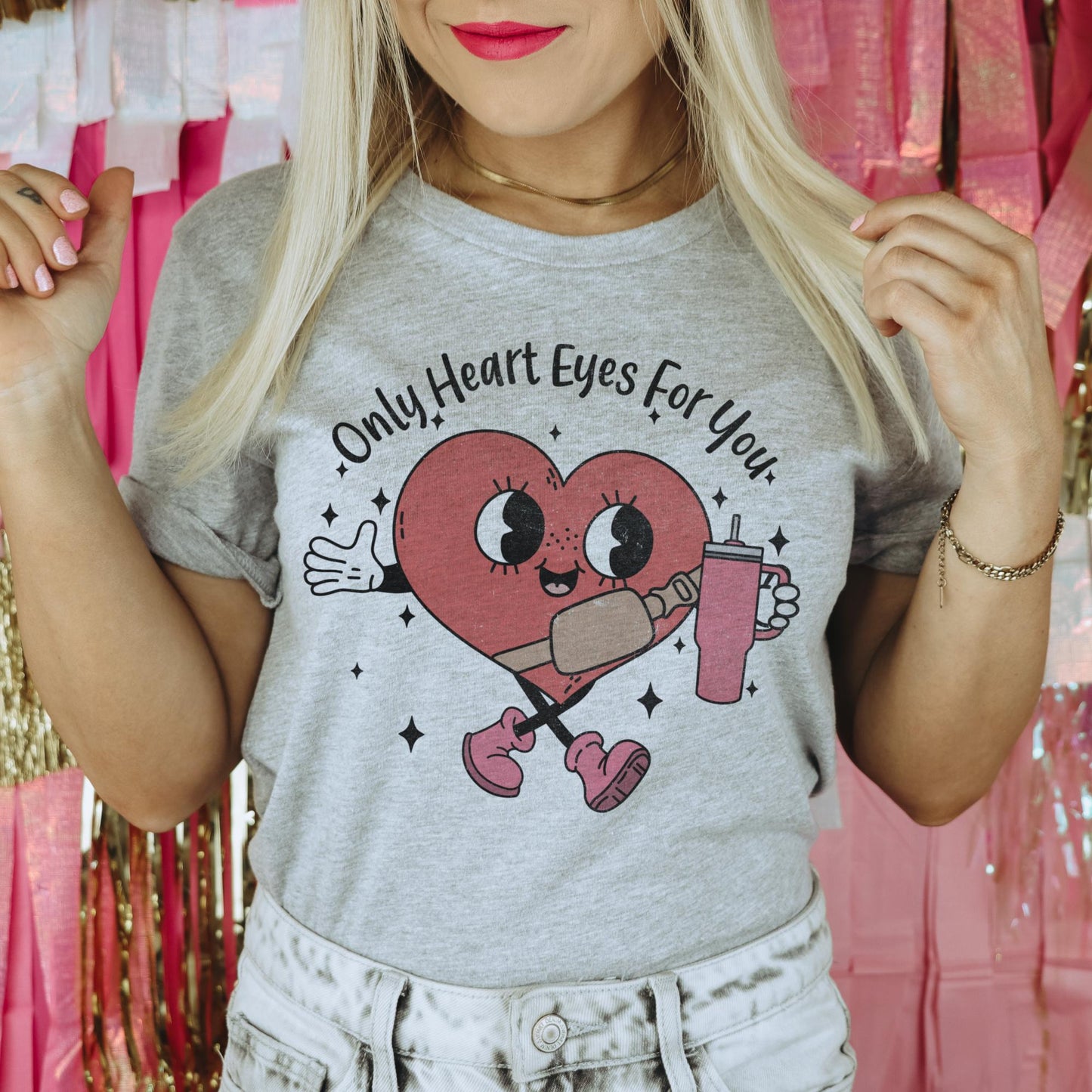 Only Heart Eyes For You Tshirt Small - 3X Valentines Heart T-Shirts Love Sublimation Tee Womans Heart TShirt