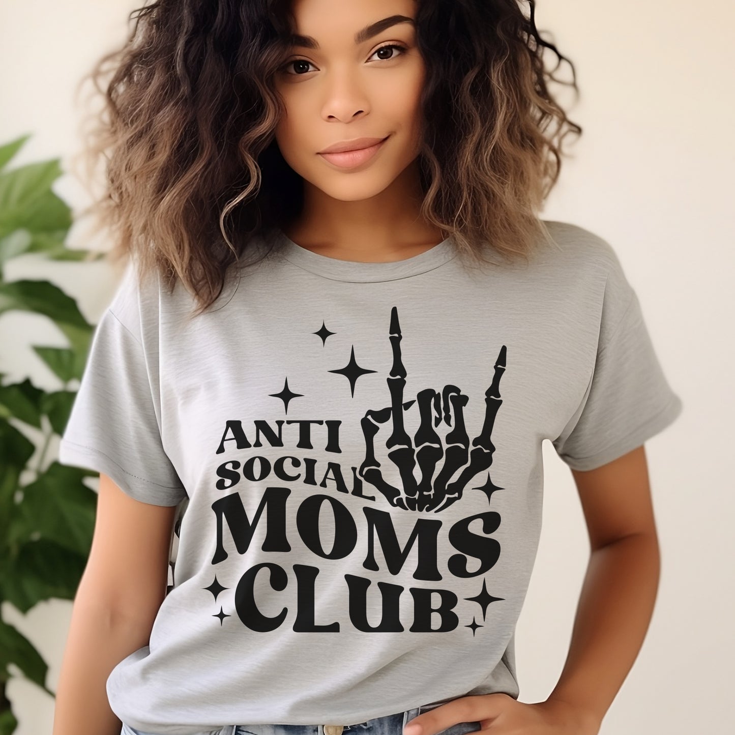 Copy of Sarcastic Tee Moms Club Tshirt Anti Social Moms Club T-Shirt Adult Small Thru XXL