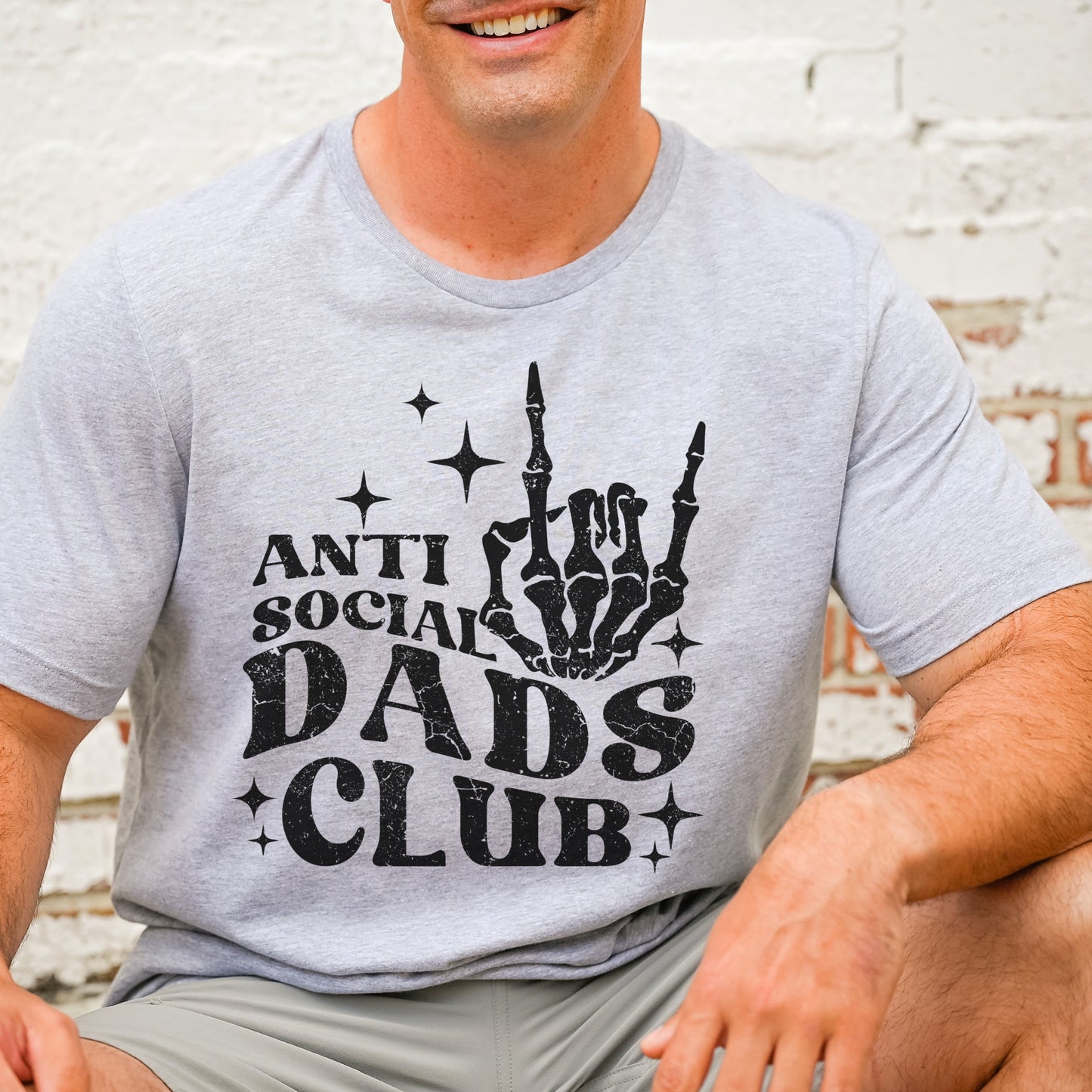 Sarcastic Tee Dads Club Tshirt Anti Social Dad Club T-Shirt Adult Small Thru XXL