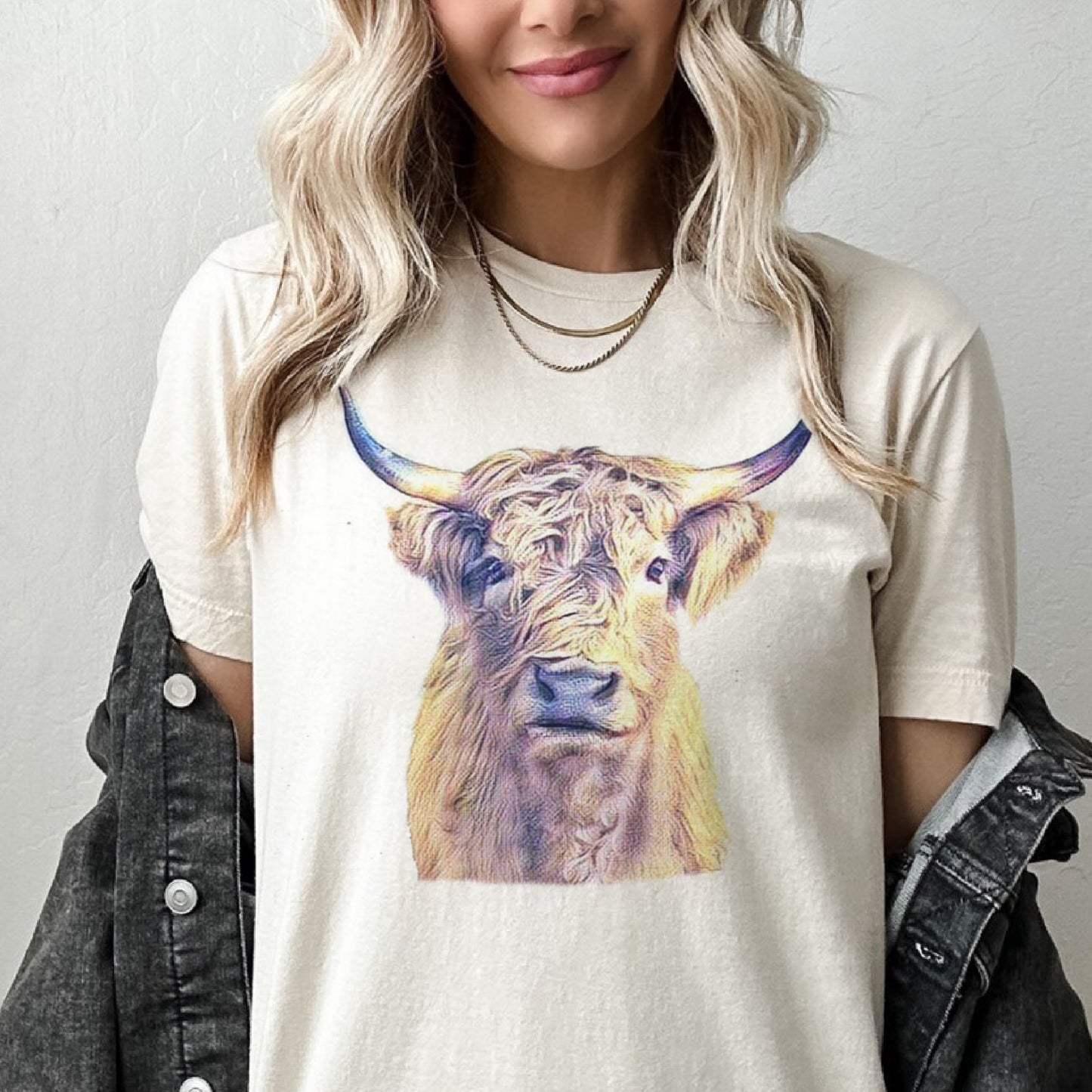 Boho Bull Short Sleeved T-Shirt