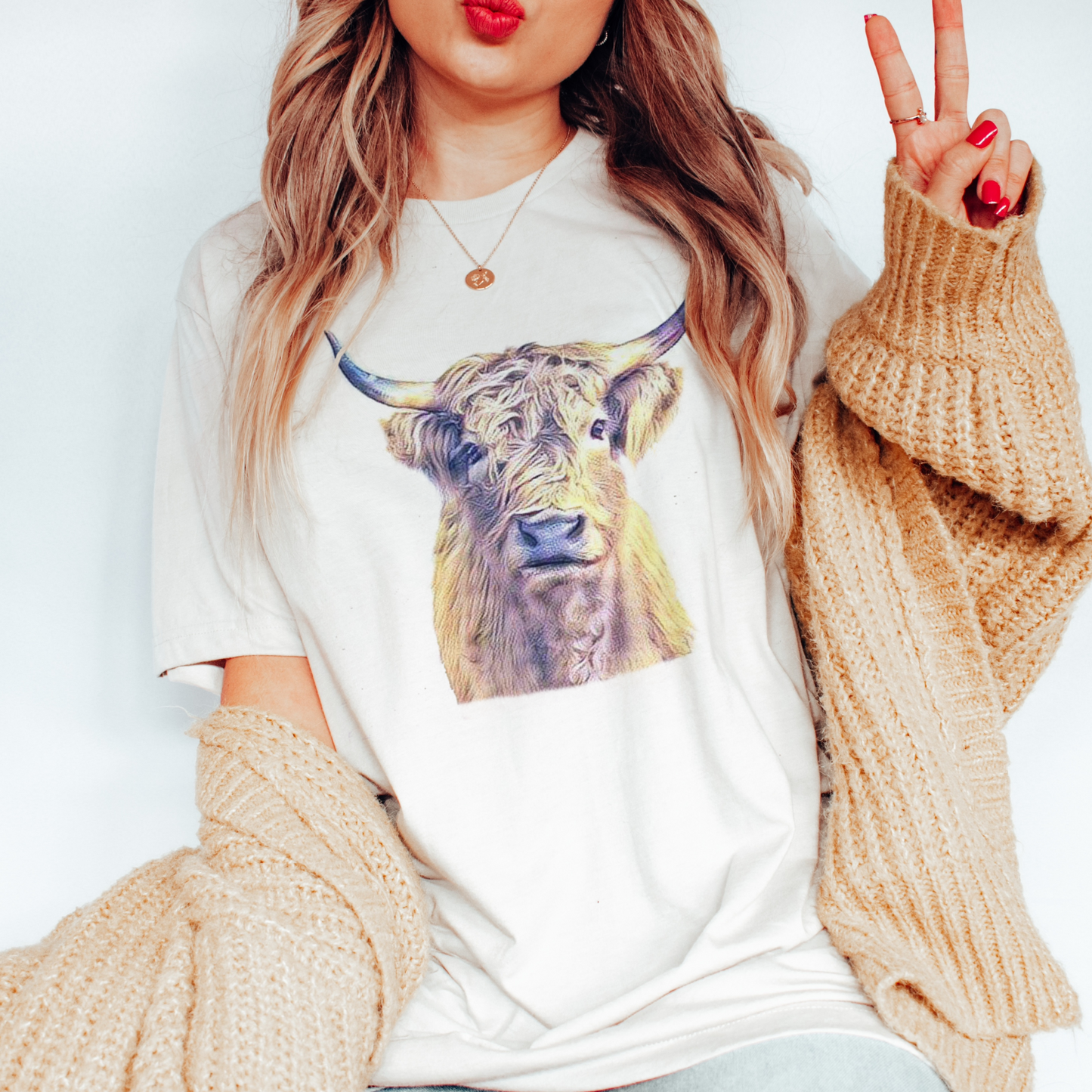 Boho Bull Short Sleeved T-Shirt