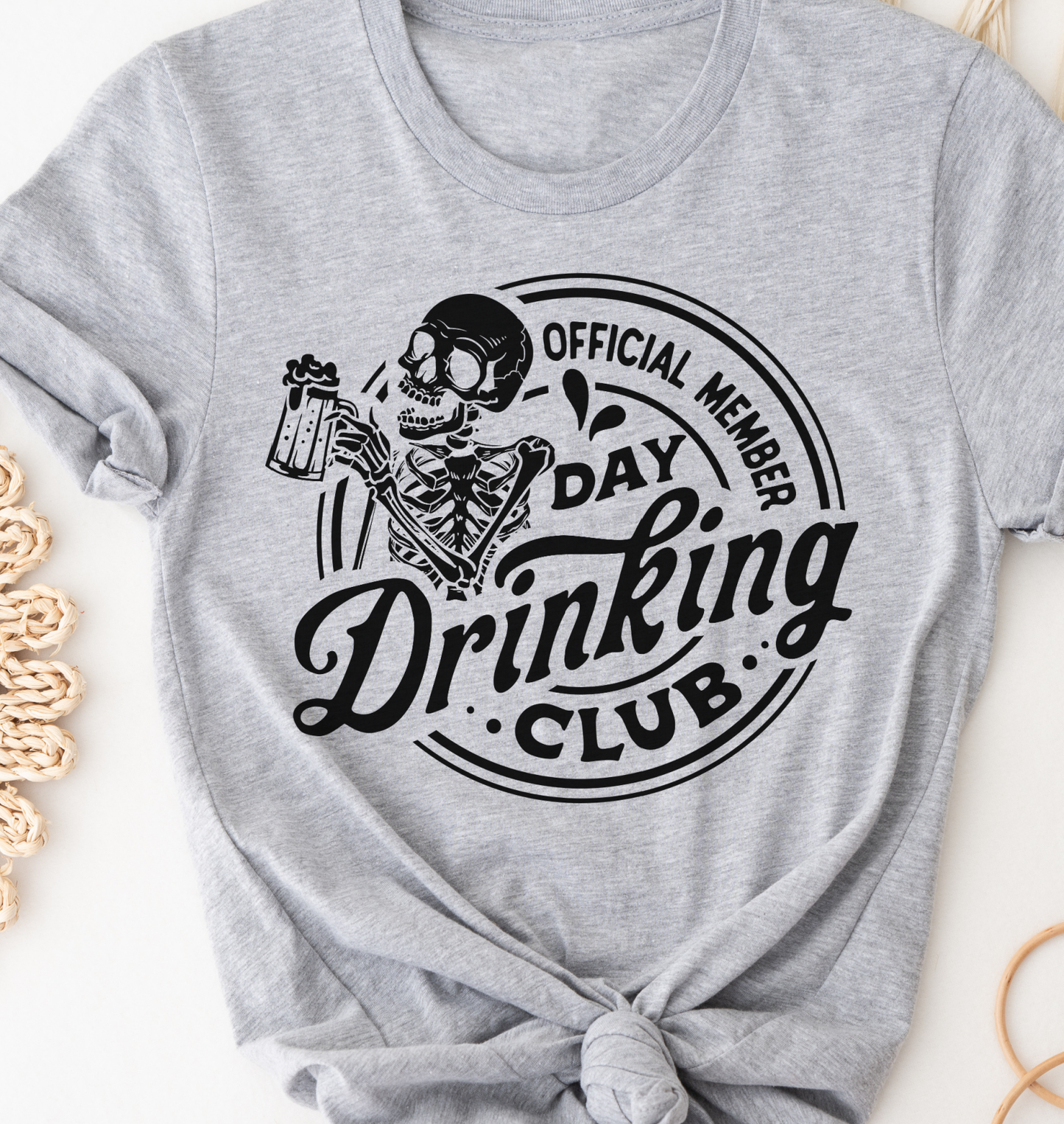 Day Drinking Club T-Shirt Sarcastic Funny Tshirt Hilarious Sarcasm Tee Funny Sarcastic Shirt