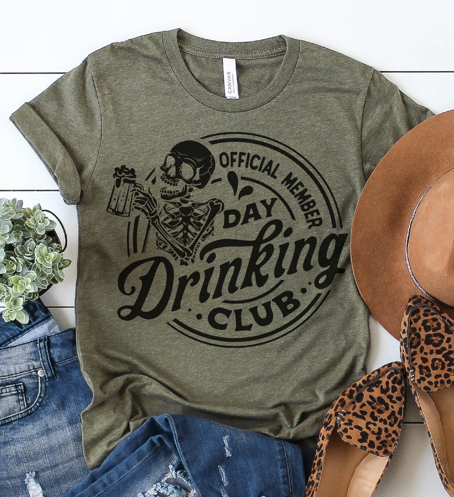 Day Drinking Club T-Shirt Sarcastic Funny Tshirt Hilarious Sarcasm Tee Funny Sarcastic Shirt