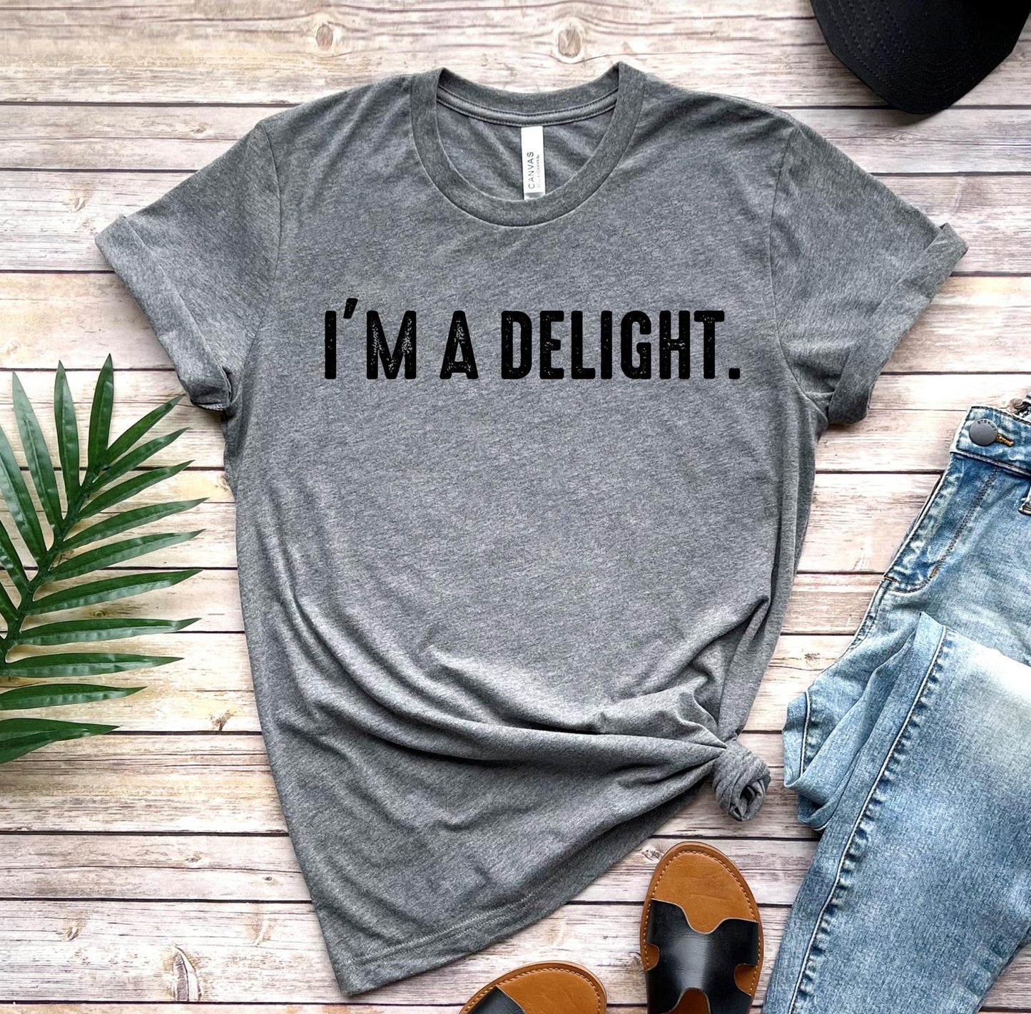 I'm A Delight Sarcastic Short Sleeve Tshirt