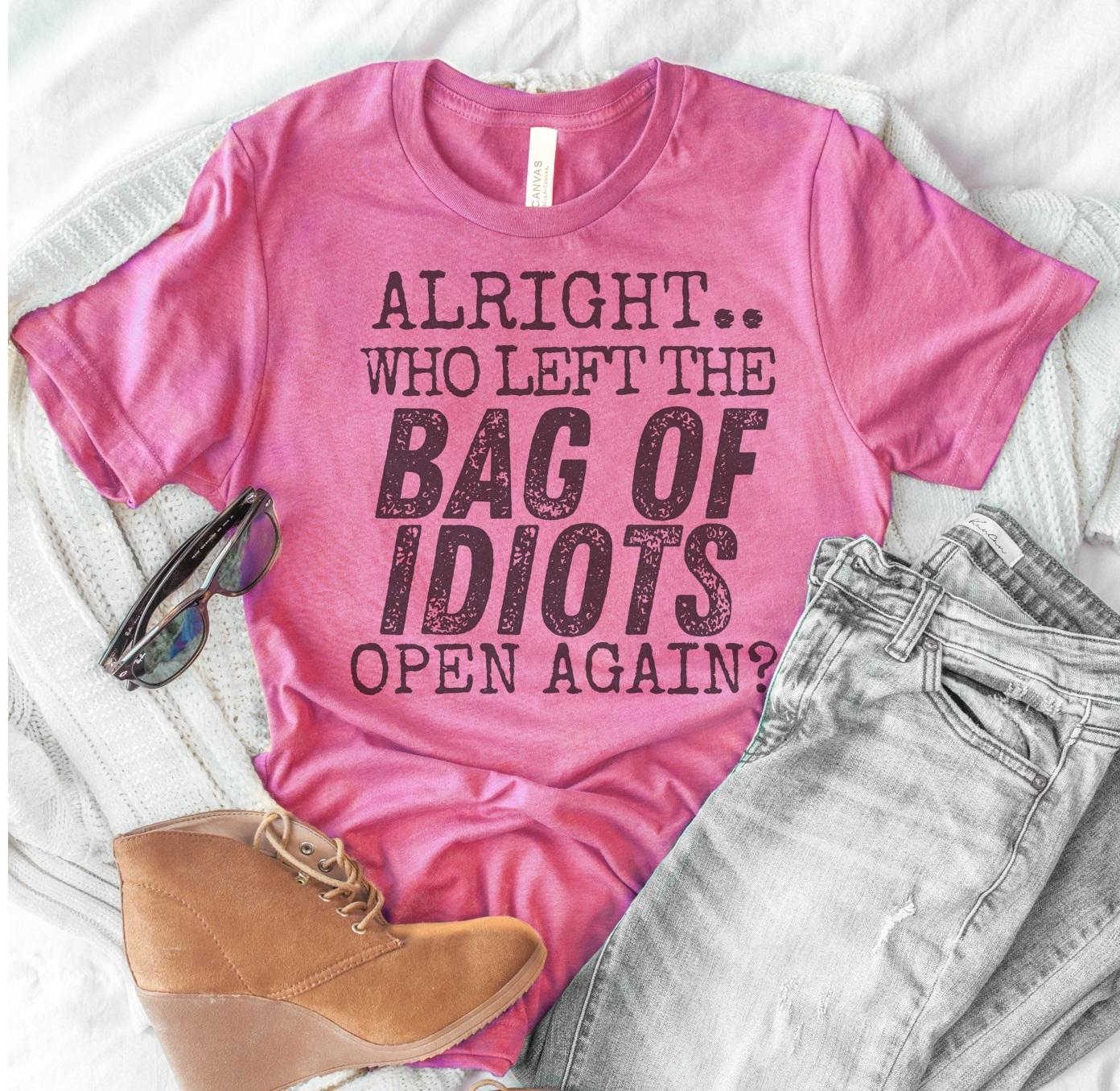 Bag Of Idiots Funny Short Sleeve T-Shirt