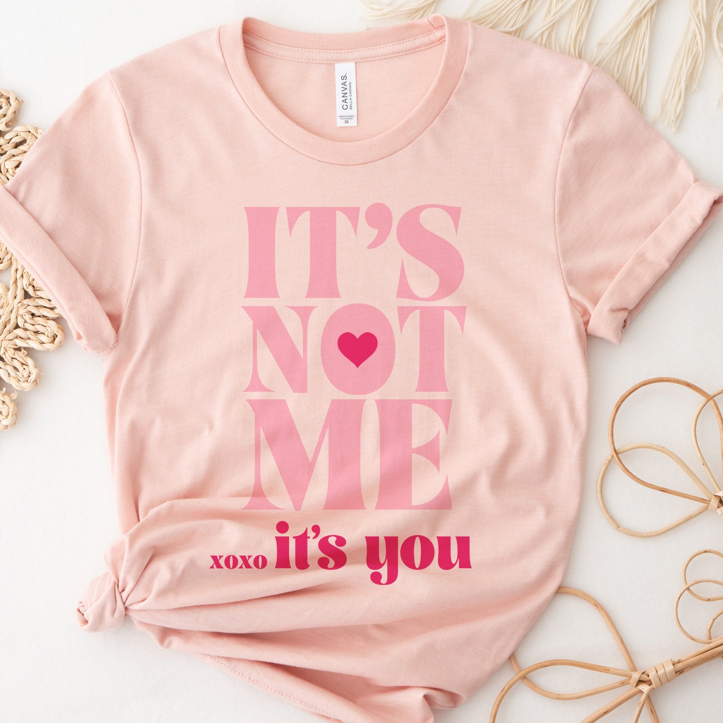 Its Not You Its Me T-Shirt Funny Sarcastic Tshirt Valentines Day Tee Funny Valentines Shirt Soft Print T-Shirt Fun Vday Tshirt Sublimation Print Tee