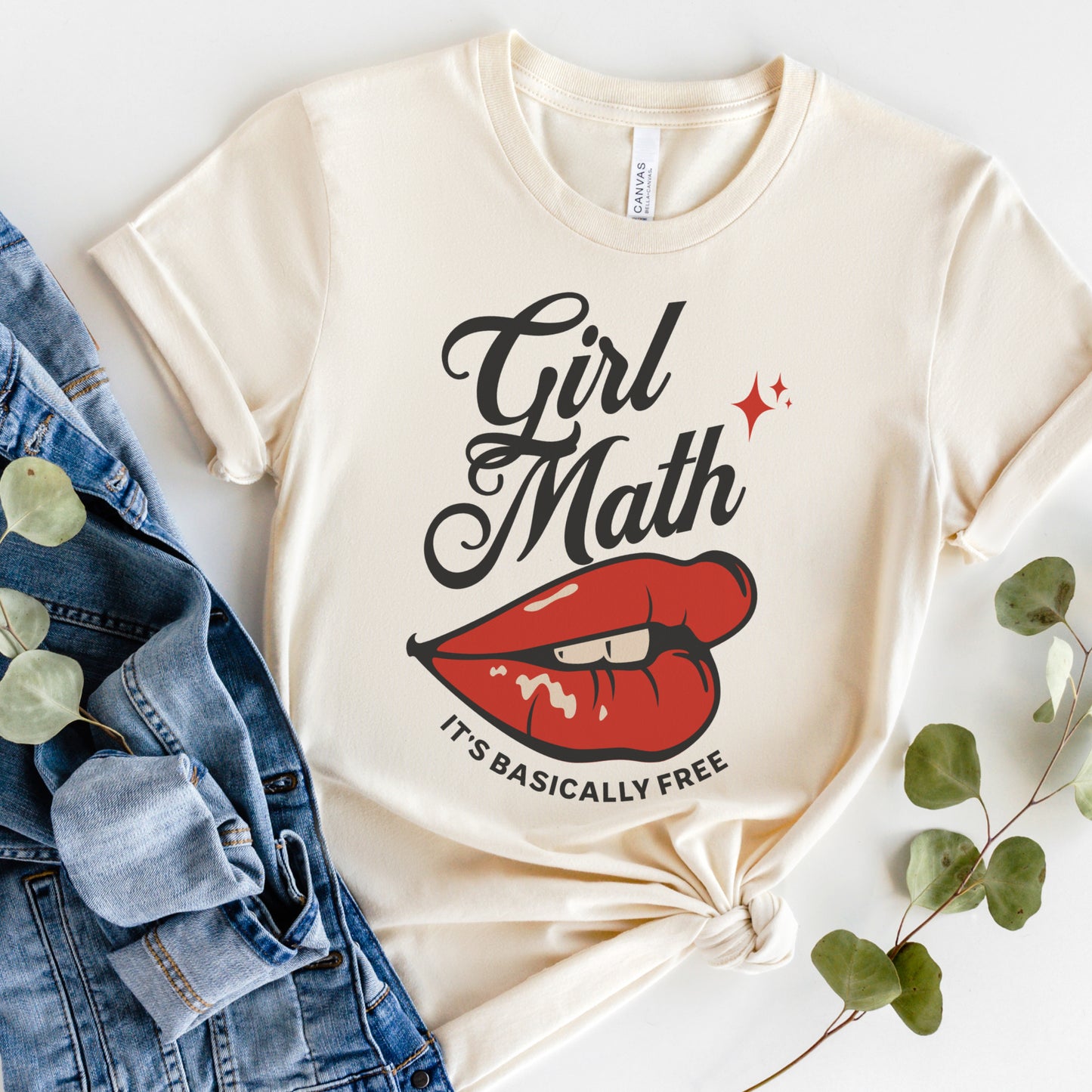 Girl Math T-Shirt Math Queen Tshirt Funny Humor Tee Humorous Funny Shirt Soft Print T-Shirt Sublimation Print Tshirt Soft Comfy Tee