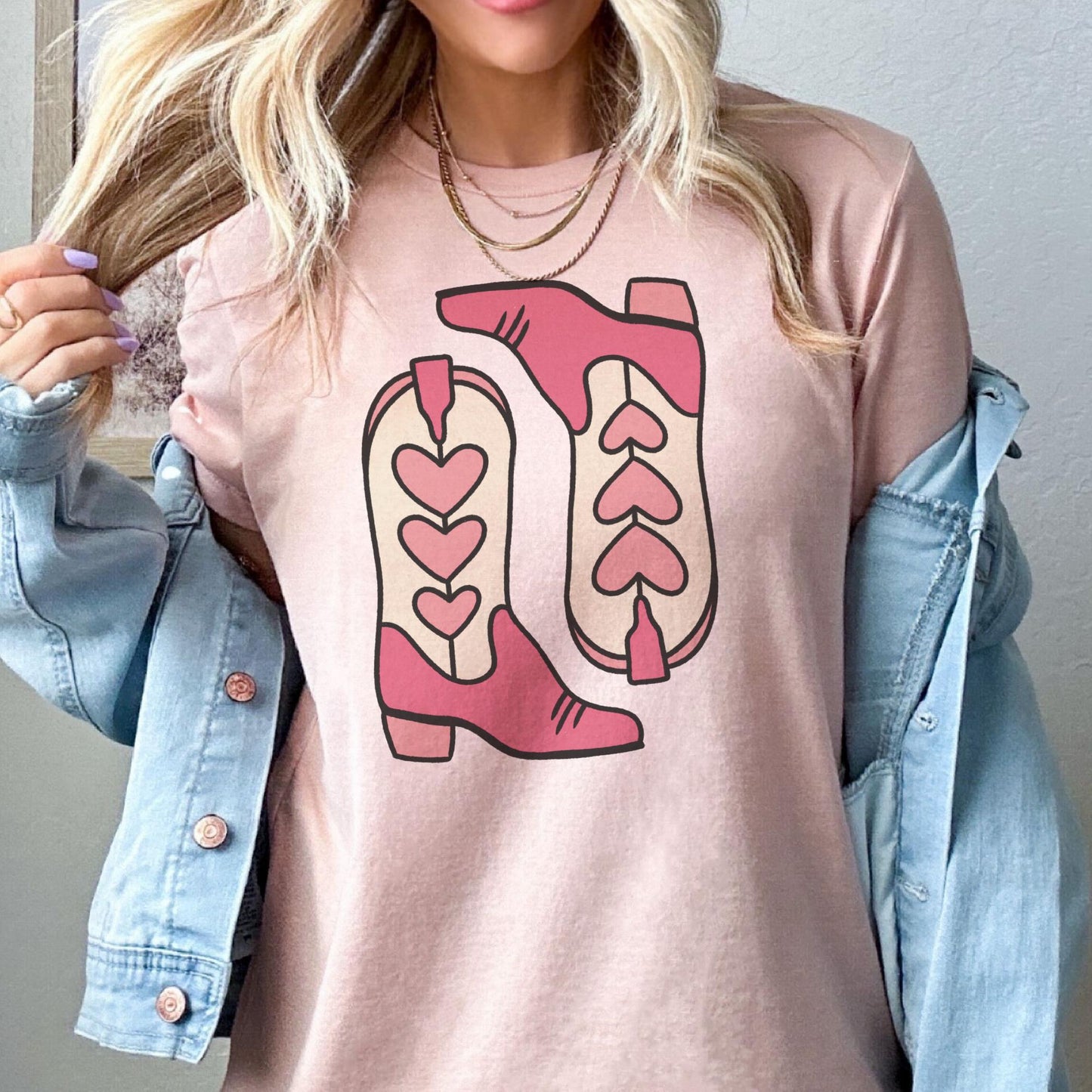 Valentine Country Western T-shirt Vday Cowgirl Country Heart Boots Tee Cowboy Western V-day Tshirt Cowboy Tshirt Western Boot Shirt Womens Western Tee Sublimation Cowgirl Tshirt Valentine Western Tee V-day Western Tshirt Cowgirl Boots Tee Casual Cute