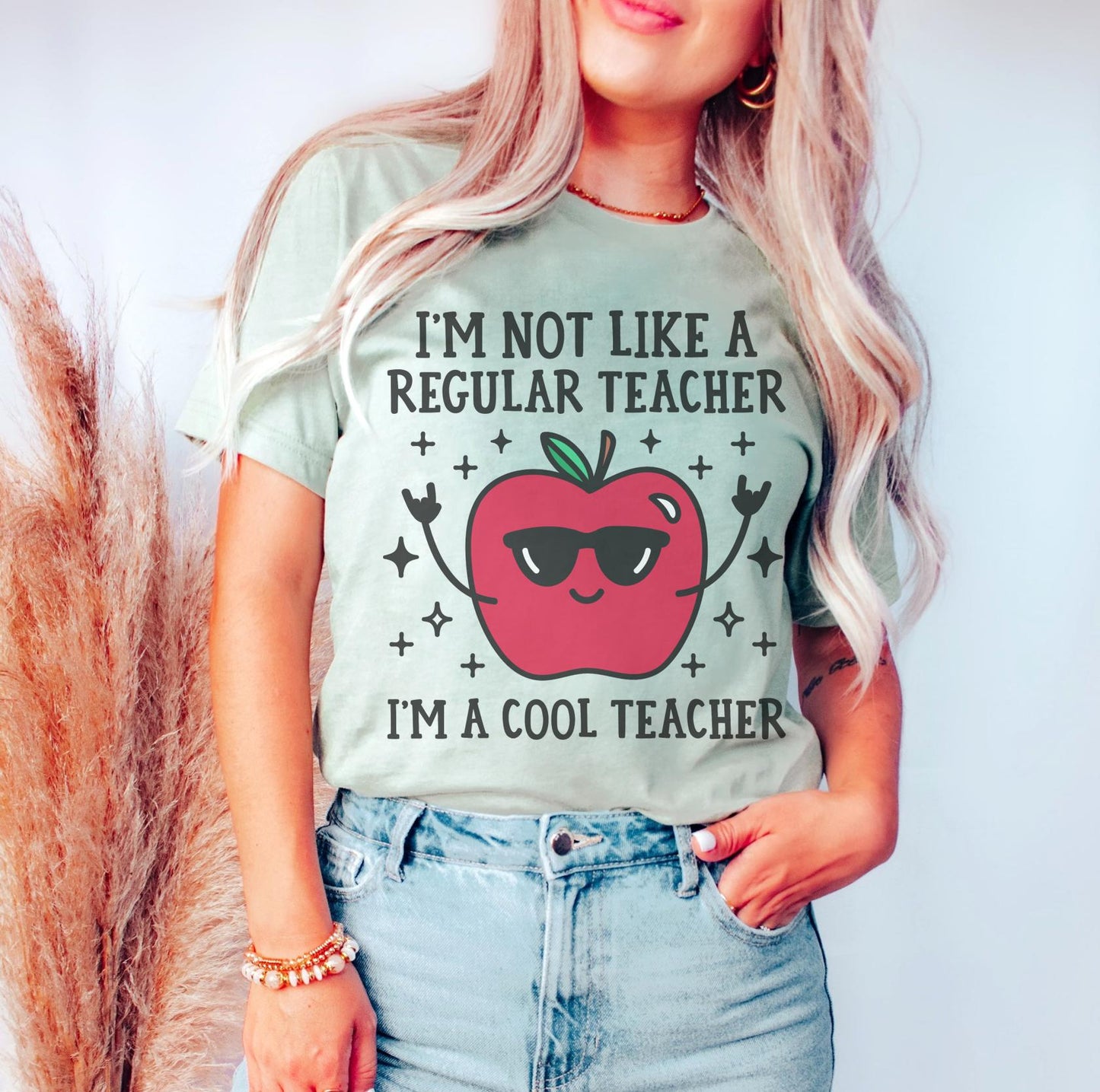 Cool Teacher T-Shirt Teaching Class Tshirt School Teach Tee Soft Print T-Shirt Comfy Oversized Tshirt Cozy Teacher Tee