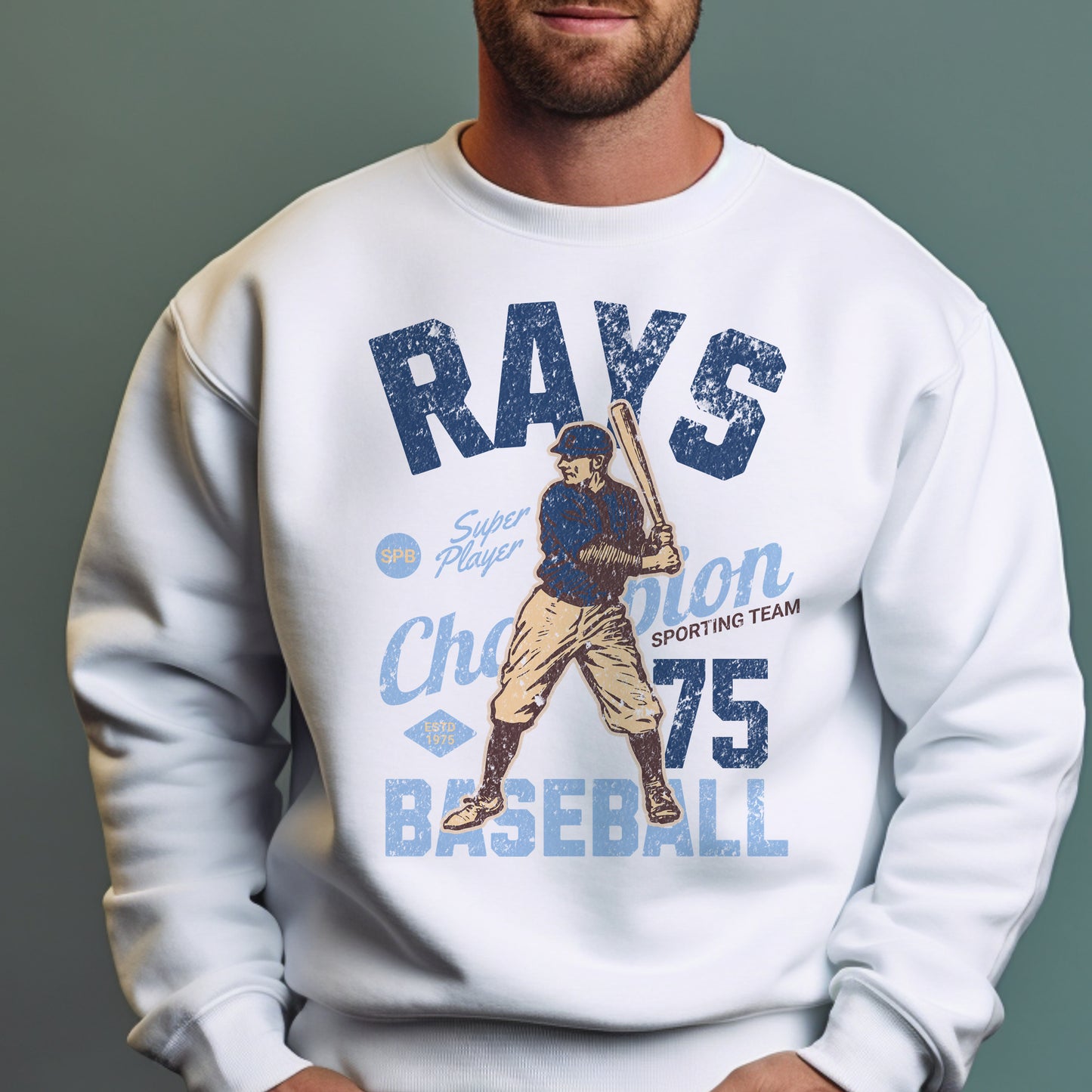 Vintage Baseball White Sweatshirts Baseball Team Sweatshirt Baseball Sports Pullovers Baseball Team Sweatshirts Mens Sports Pullovers Womens Baseball Tops