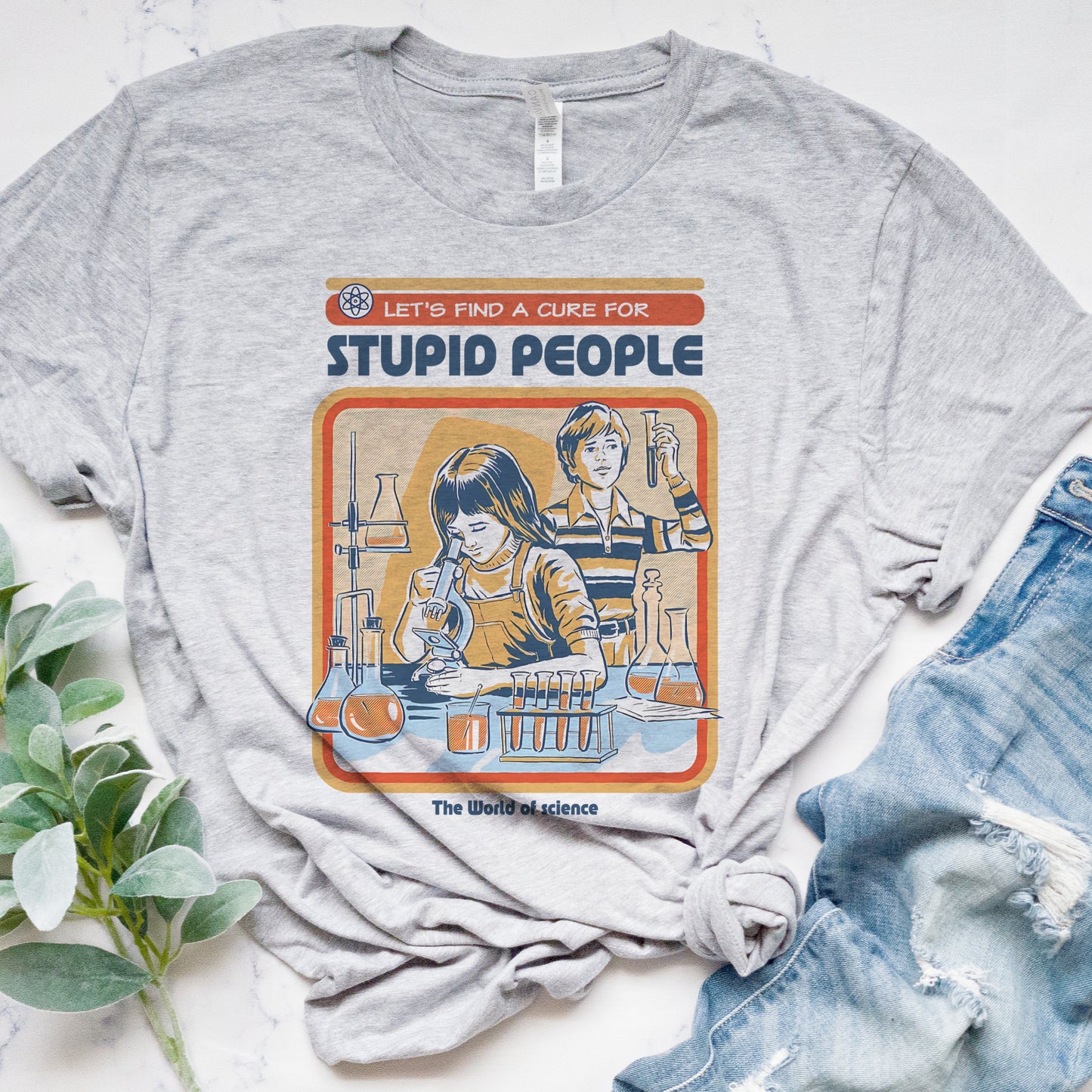 Stupid People T-Shirt Funny Sarcastic Tshirt Hilarious Fun Shirt Funny Sarcasm Tee Soft Print T-Shirt Sublimation Print Tee