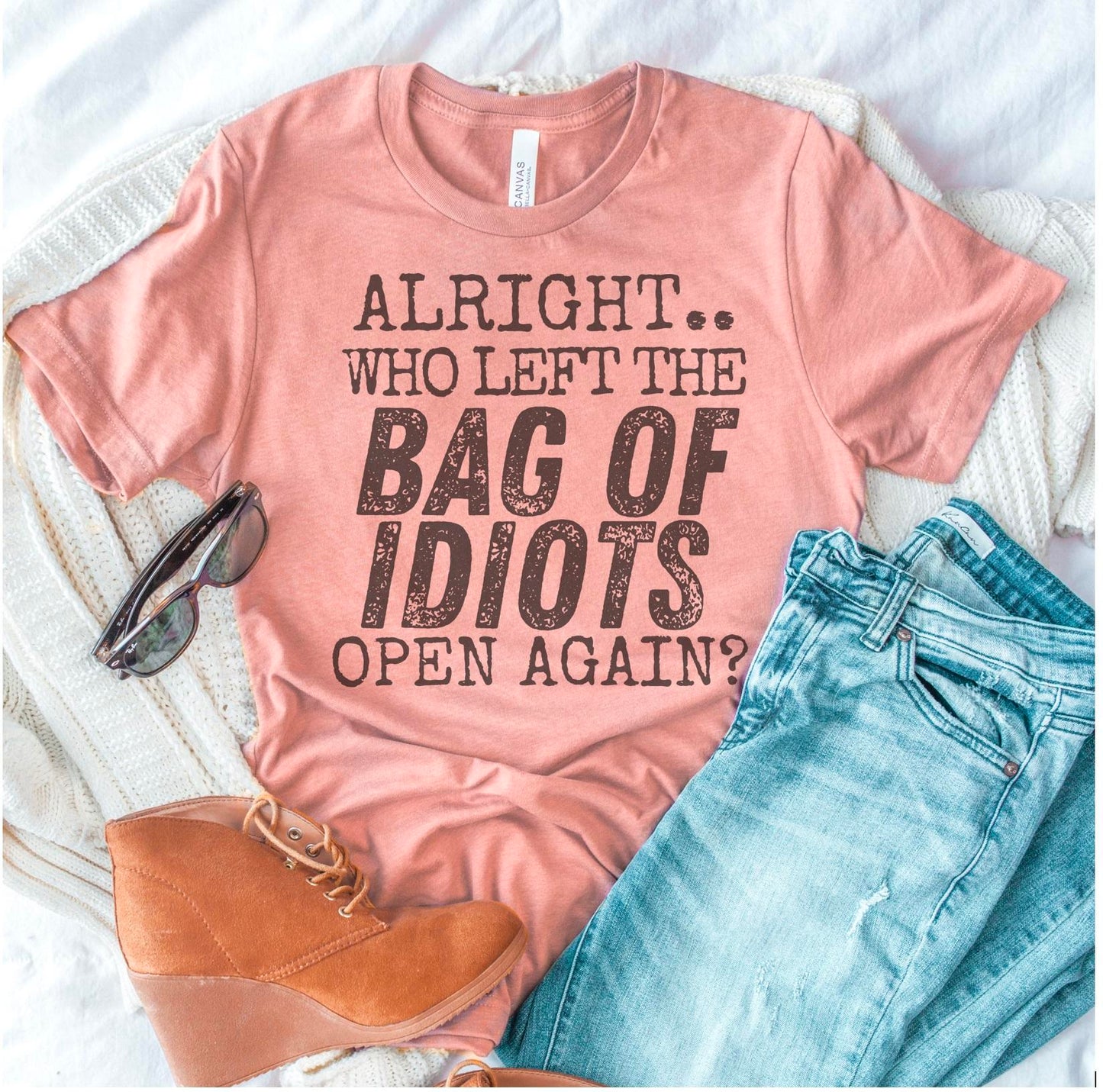 Bag Of Idiots Funny Short Sleeve T-Shirt