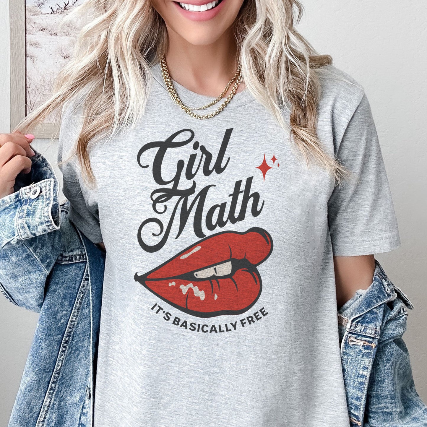 Girl Math T-Shirt Math Queen Tshirt Funny Humor Tee Humorous Funny Shirt Soft Print T-Shirt Sublimation Print Tshirt Soft Comfy Tee