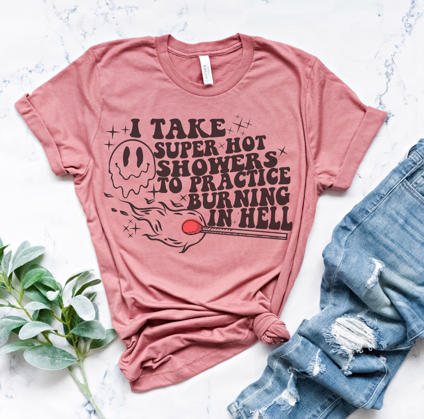 Take Super Hot Showers T-Shirt Funny Joke Tshirt Sarcastic Relatable Tee Soft Print Shirt Funny Sarcastic T-Shirt Joke Relatable Tshirt Sublimation Print Tee
