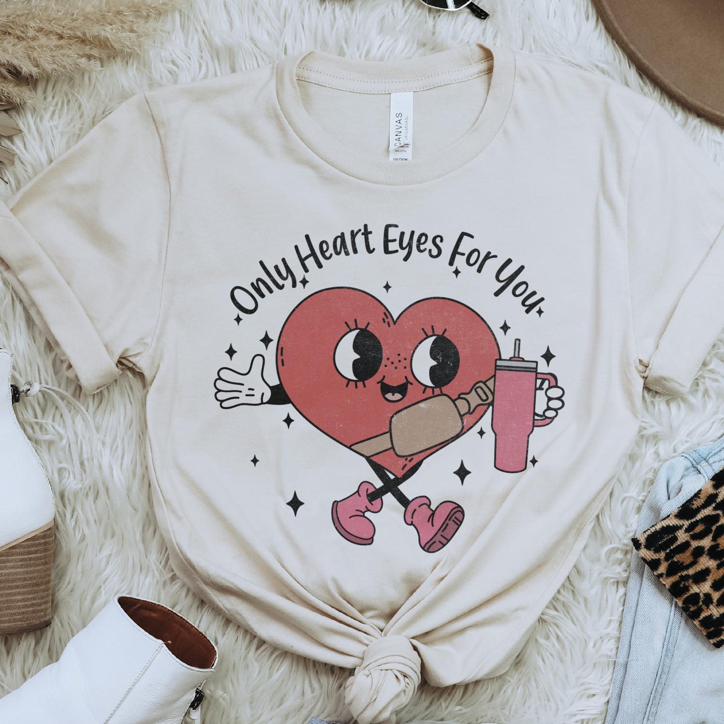 Only Heart Eyes For You Tshirt Small - 3X Valentines Heart T-Shirts Love Sublimation Tee Womans Heart TShirt