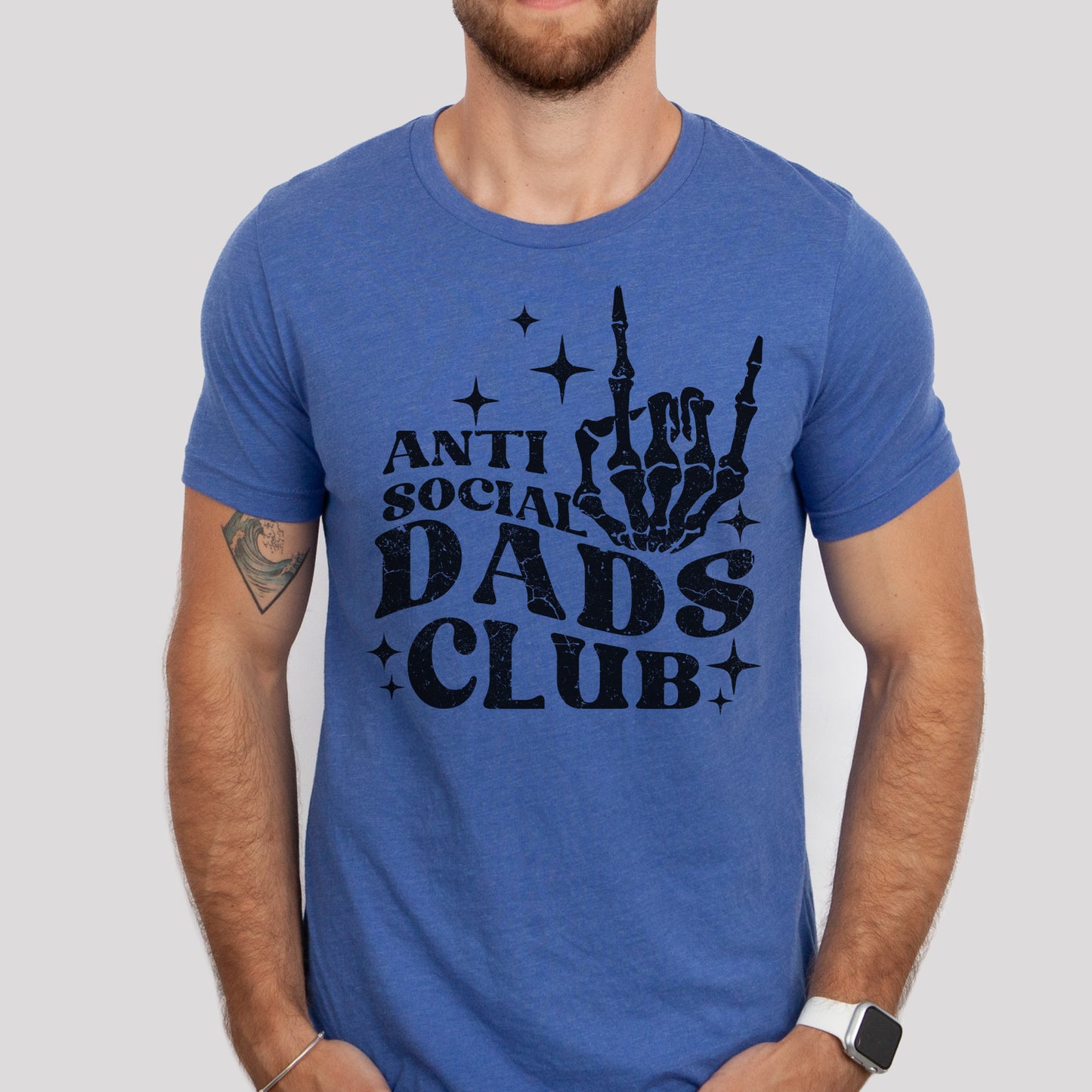 Sarcastic Tee Dads Club Tshirt Anti Social Dad Club T-Shirt Adult Small Thru XXL