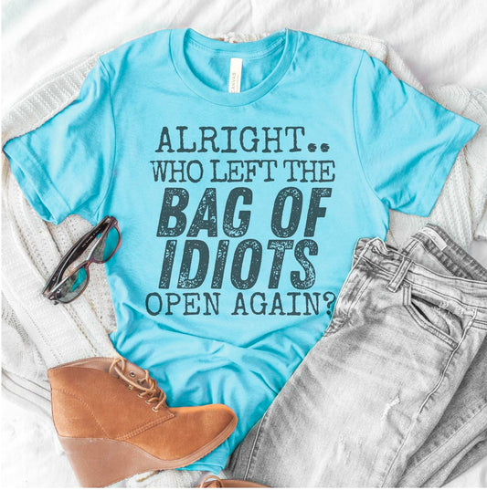 Bag Of Idiots Funny Short Sleeve T-Shirt