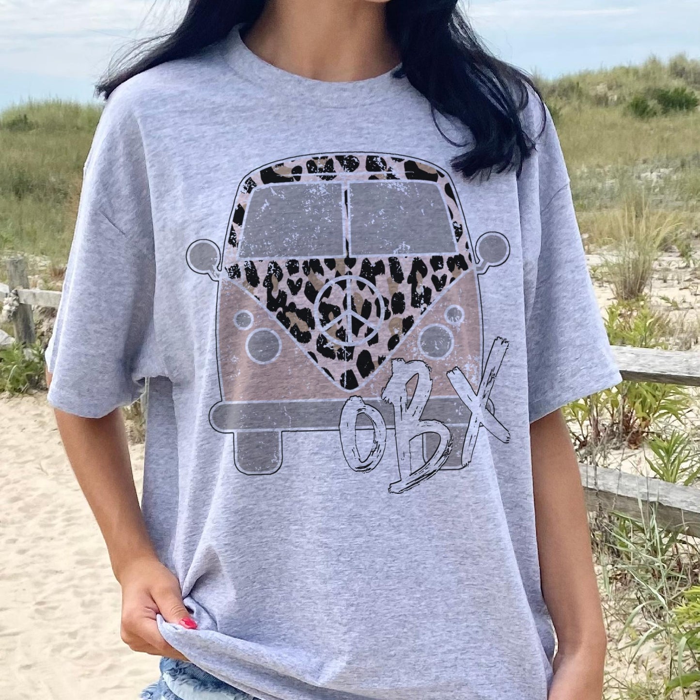 OBX T-Shirt Outer Banks T-shirts North Carolina Shirts OBX Tourist Tee Sublimation Graphic T-Shirt Outer Banks Vacation Shirt Womens Outerbanks T-Shirt