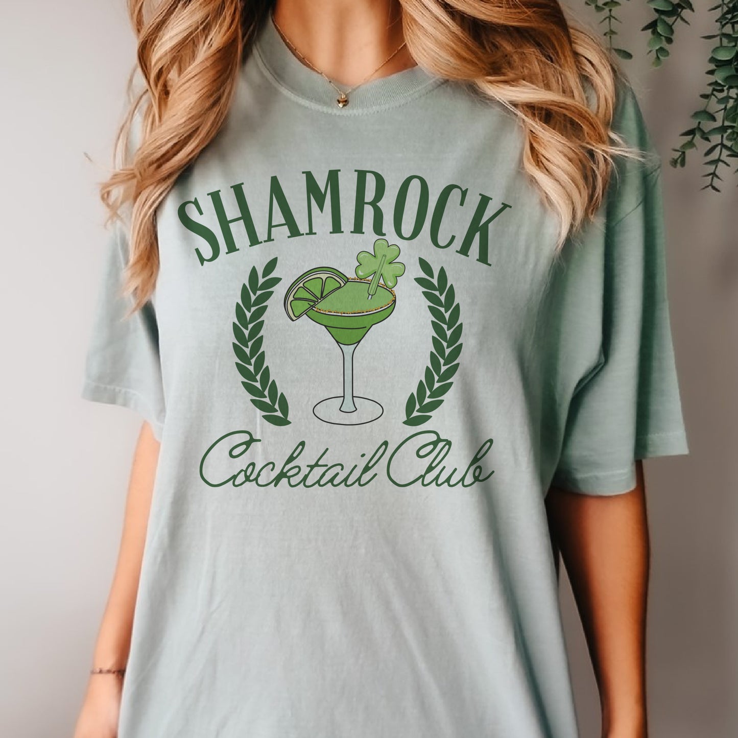 Shamrock Cocktail Club T-Shirt St Patricks Tshirt Saint Pattys Tee Soft Print Shirt Funny Sarcastic T-Shirt Sarcasm Fun Tshirt Sublimation Print Tee