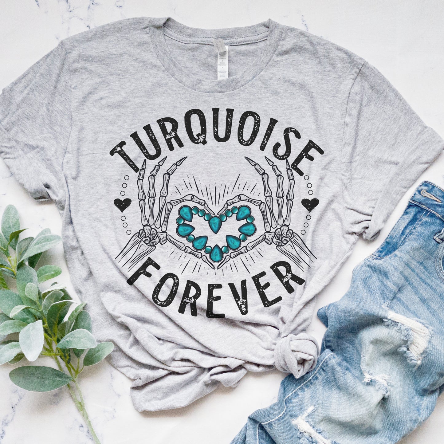 Turquoise Forever T-Shirt Funny Relatable Tshirt Favorite Color Tee Turquoise Shirt Soft Print T-Shirt Sublimation Print Tee