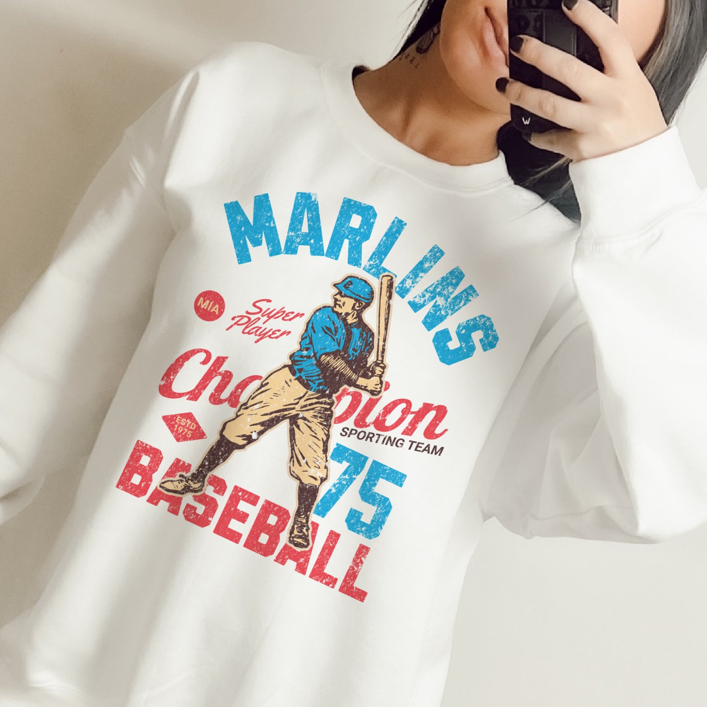 Vintage Baseball White Sweatshirts Baseball Team Pullover Baseball Sports Sweatshirts Baseball Team Pullover Mens Sports Sweatshirts Womens Baseball Tops