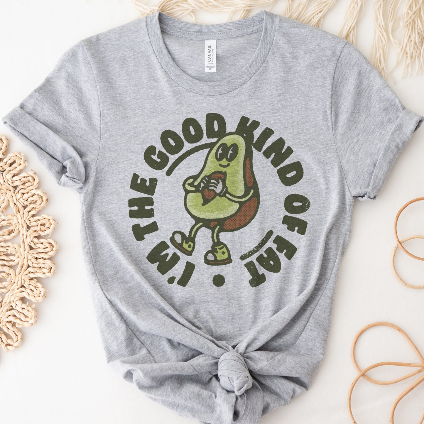 Good Kind of Fat T-shirt Avocado Funny Tshirt Funny Humorous Shirt Sarcastic Humor Tee Sarcasm Hilarious T-Shirt Soft Print Tee Sublimation Print Shirt