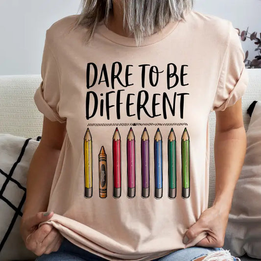 Dare to be Different Inspiration Short Sleeve T-Shirt