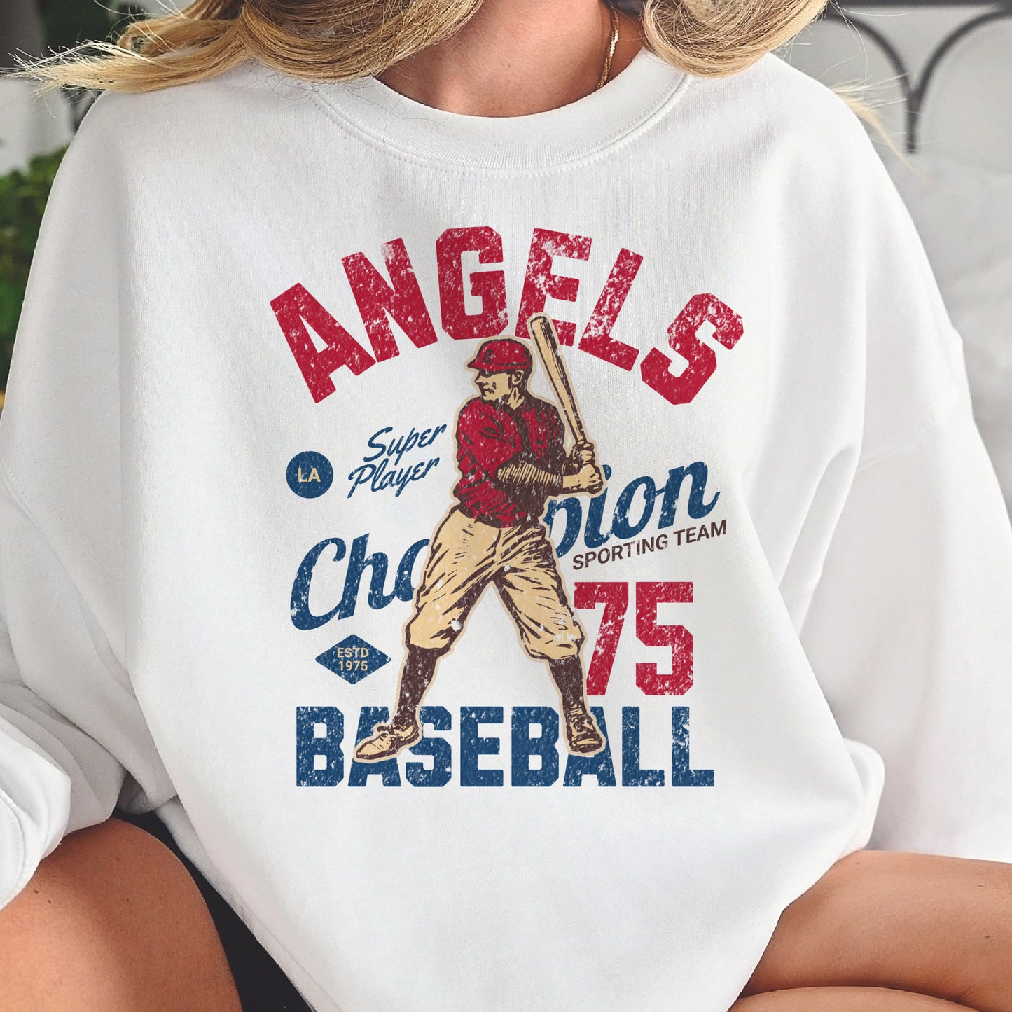 Vintage Baseball White Sweatshirts Baseball Team Pullover Baseball Sports Sweatshirts Baseball Team Pullover Mens Sports Sweatshirts Womens Baseball Tops